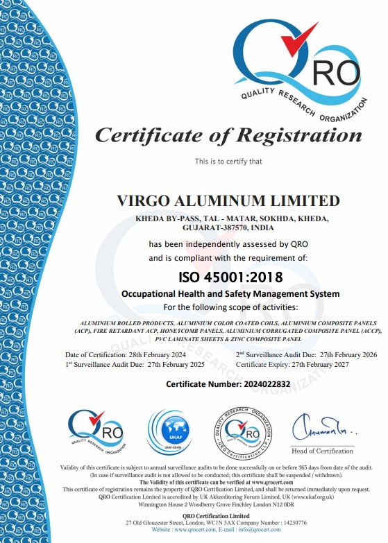 Virgo ACP ISO 45001 Catalogue Thumbnail
