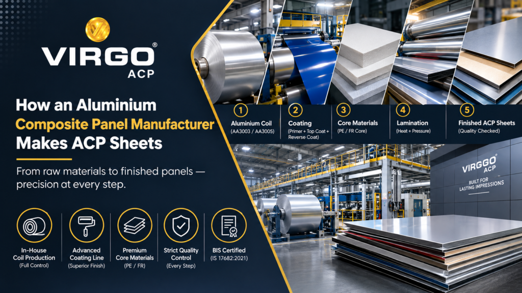How an Aluminium Composite Panel Manufacturer Makes ACP Sheets 