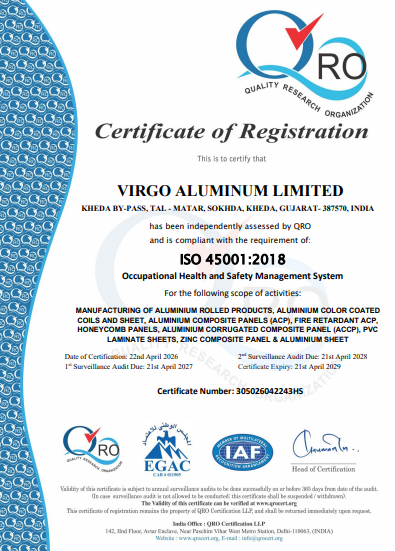 Virgo ACP ISO 45001 Catalogue Thumbnail